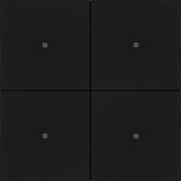 INT-FAB4.02S KNX Intensity Alu Black forged 4F, Secure
